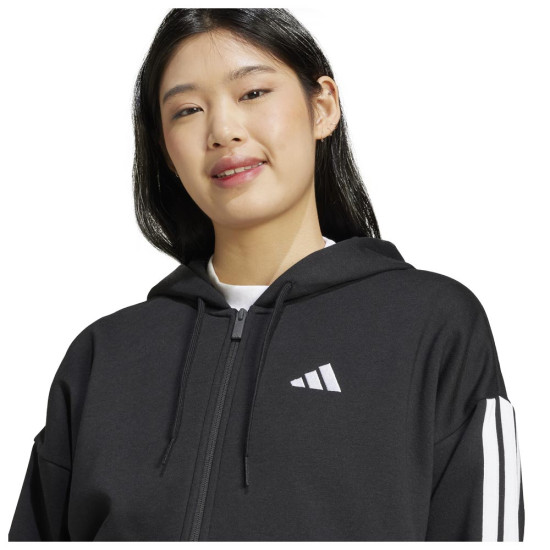 Adidas Γυναικεία ζακέτα Essentials 3-Stripes Full-Zip Fleece Hoodie